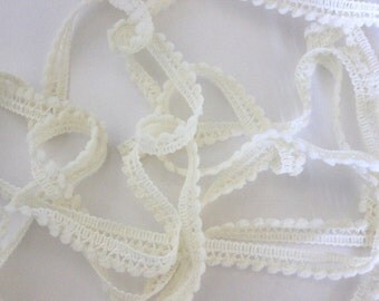 Mini Pom Pom Trim - Ivory Pom Pom Fringe