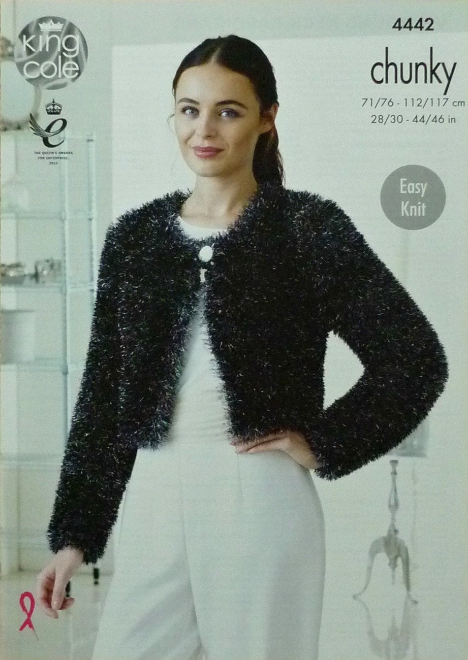 Womens Knitting Pattern K4442 Ladies Easy Knit Round Neck ...