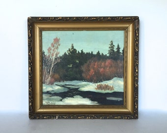 Antique painting signed by the artist