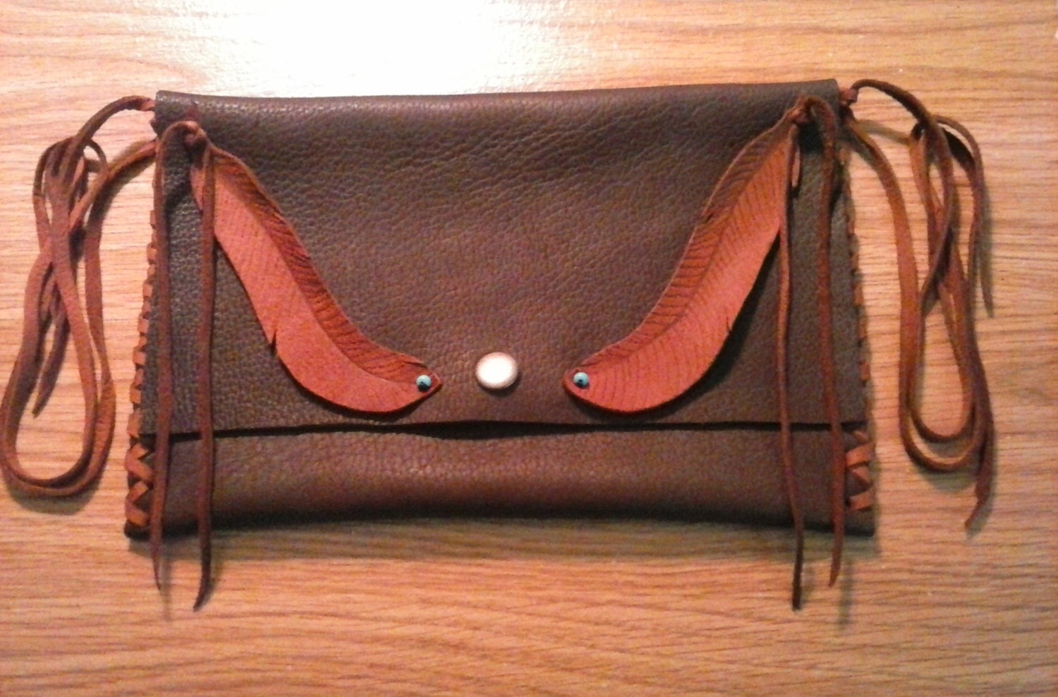 chocolate brown leather bag