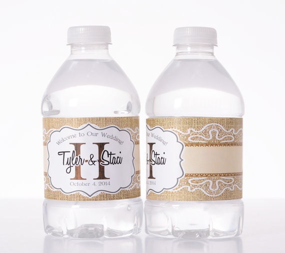 100 Rustic Wedding Decor - Water Bottle Labels - Barn Wedding Water Labels by LabelsRus | Catch ...