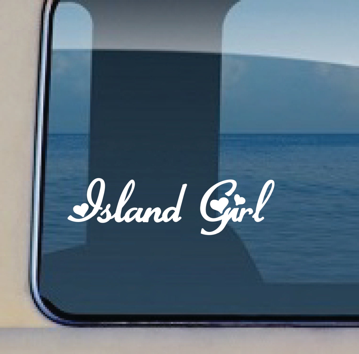 Island Girl Decal Hawaiian Style Sticker 82