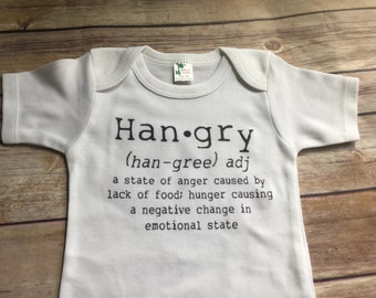 Hangry One piece or Shirt (Custom Text Colors/Wording)