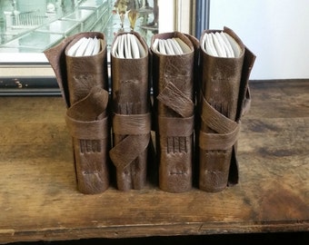 One Leather Journal, Pocket-Size, Dark Brown 3 x 4.5 Journals by The Orange Windmill 1651