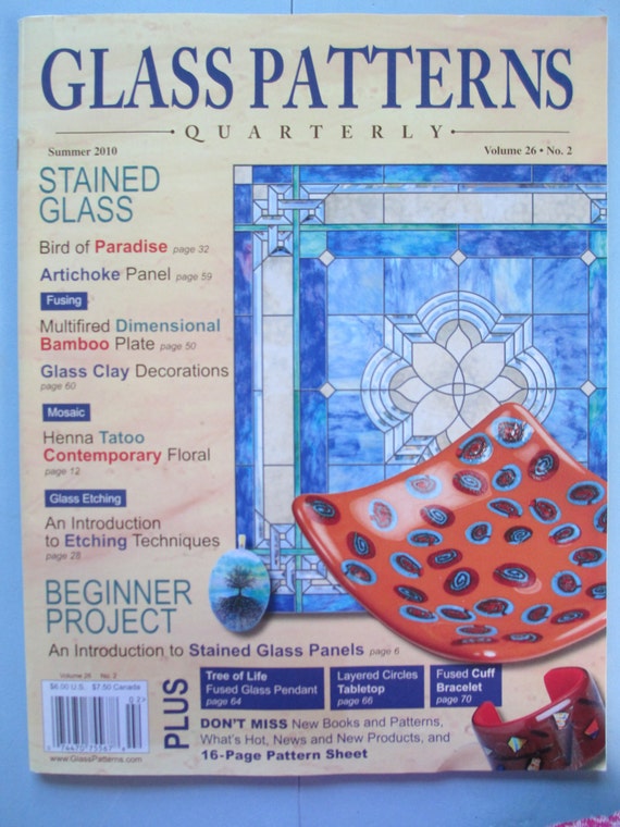 Stained Glass pattern Magazine Quarterly Glass Patterns
