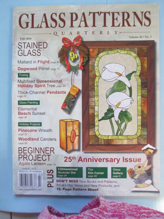 Stained Glass pattern Magazine Quarterly Glass Patterns Fall