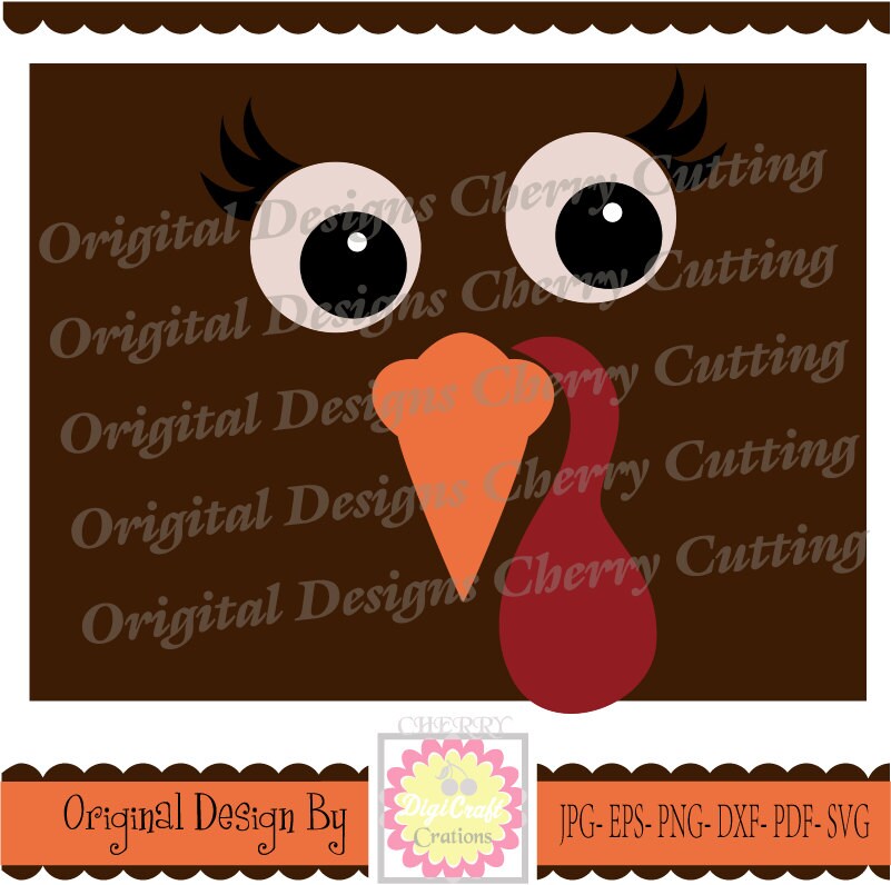 Turkey faceThanksgiving Turkey Turkey Face SVG Turkey