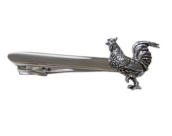 Rooster Chicken Tie Clips