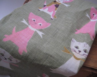 Vintage Tammis Keefe Cat Linen Towel