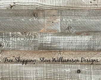 Reclaimed Wood Paneling - 10.00 per sq ft -white washed - white washed wall plank- wall plank