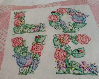 Valentine - FLORAL LOVE - Cross Stitch Pattern Only