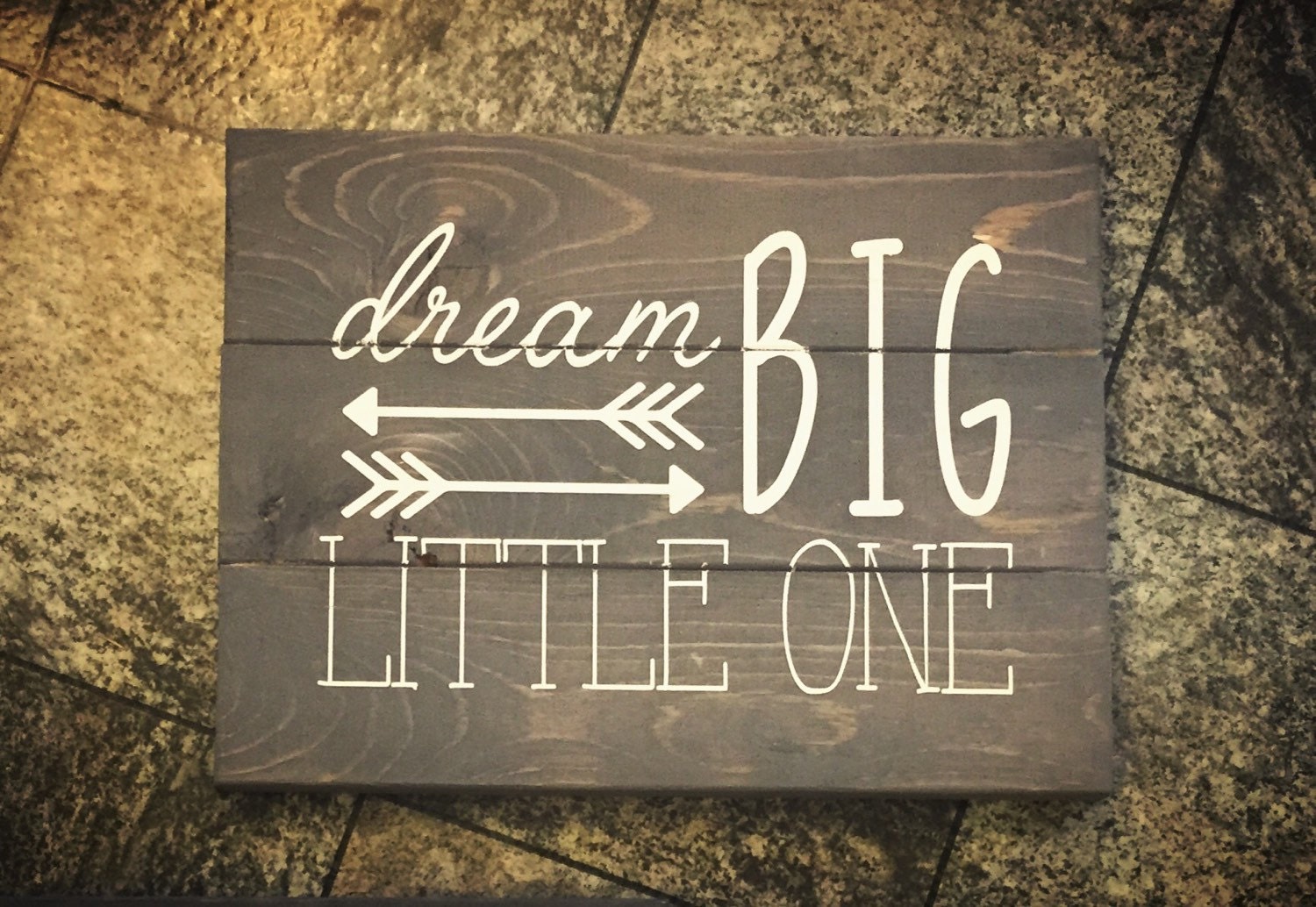 Dream big little one sign nursery decor neutral nursery