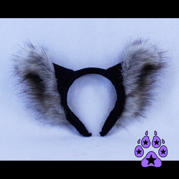 Pawstar Realistic WOLF Ear Headband Pick Color Ears Costume