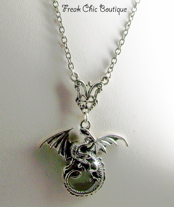 Dragon Pendant Necklace Dragon Necklace Dragon Pendant