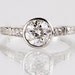 Antique 1920s Platinum Diamond Engagement Ring