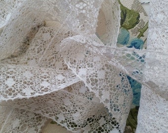 2 yds Gorgeous Antique Quality Elegant Lace Trim | Off White