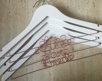 Beautiful plain personalized coat hangers for all occasions - Weddings, gifts for engagements, bridesmaids, special birthdays etc.