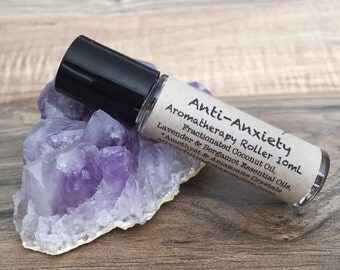 Aromatherapy Oils for Anxiety Relief / Essential Oils Roller for Anxiety Relief / Lavender & Bergamot Essential Oil Roller / Anti Anxiety