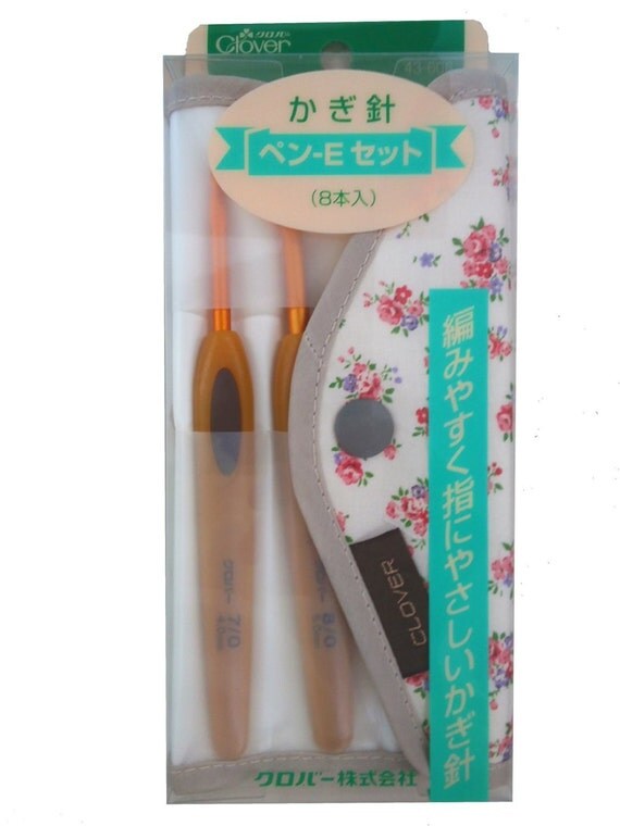Clover Soft Touch Crochet Hooks Set of 8 Hooks