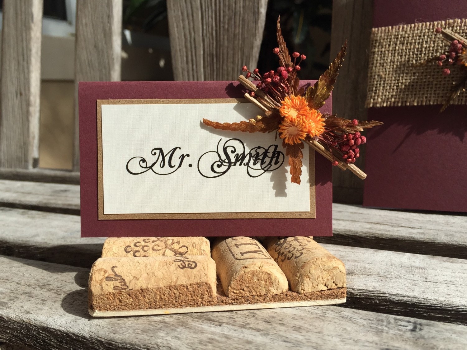 Rustic Escort Cards 7