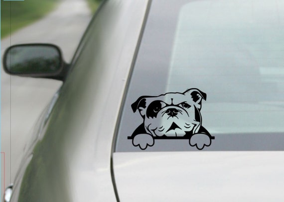 English Bulldog Decal Bulldog Decal Car Decal Laptop