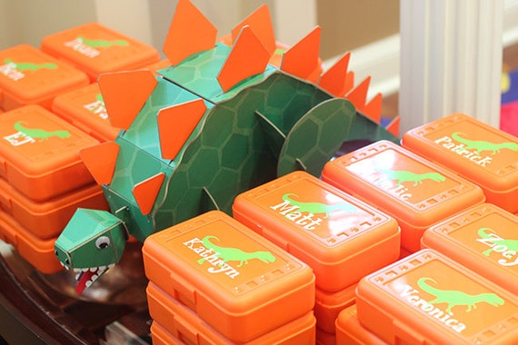 Dinosaur Birthday Party Favor Party Supplies Gift Box Crayon Box Pencil Box Free Shipping