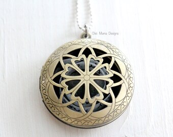 Vintage Filigree Locket, Secret Message Locket, Gift For Anniversary, Prayer Necklace, Keepsake Locket, Secret Note Locket, Mothers Day Gift