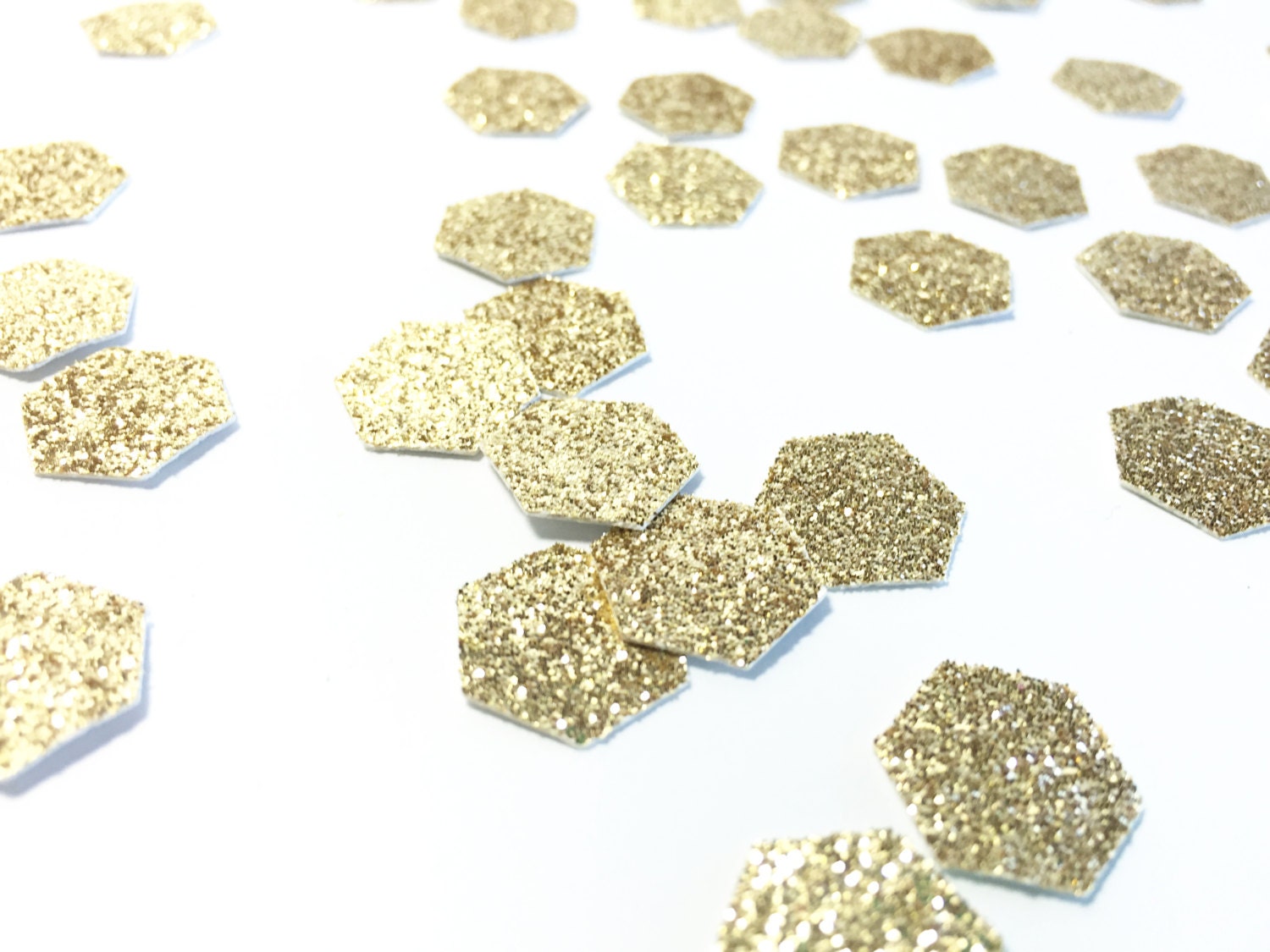 gold glitter hexagon shaped confetti 1 2 confetti gold glitter hexagon shaped confetti 1 2 confetti