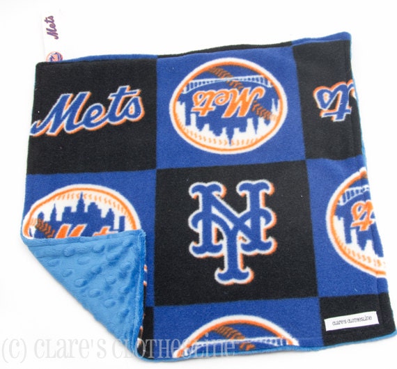 Baby Lovey Blanket New York Mets Blue Fleece Lovey