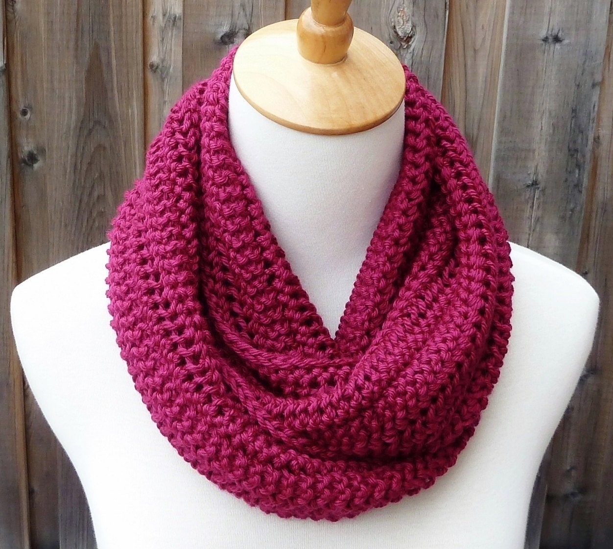 Berry Infinity Scarf Raspberry Infinity Scarf Circle Scarf