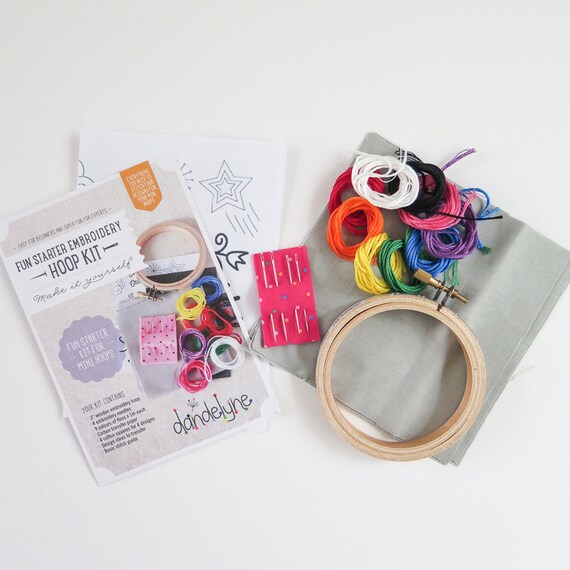 Embroidery Kit Embroidery Starter Kit Embroidery Hoop
