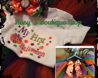 My First Halloween Outfit, Halloween baby tutu