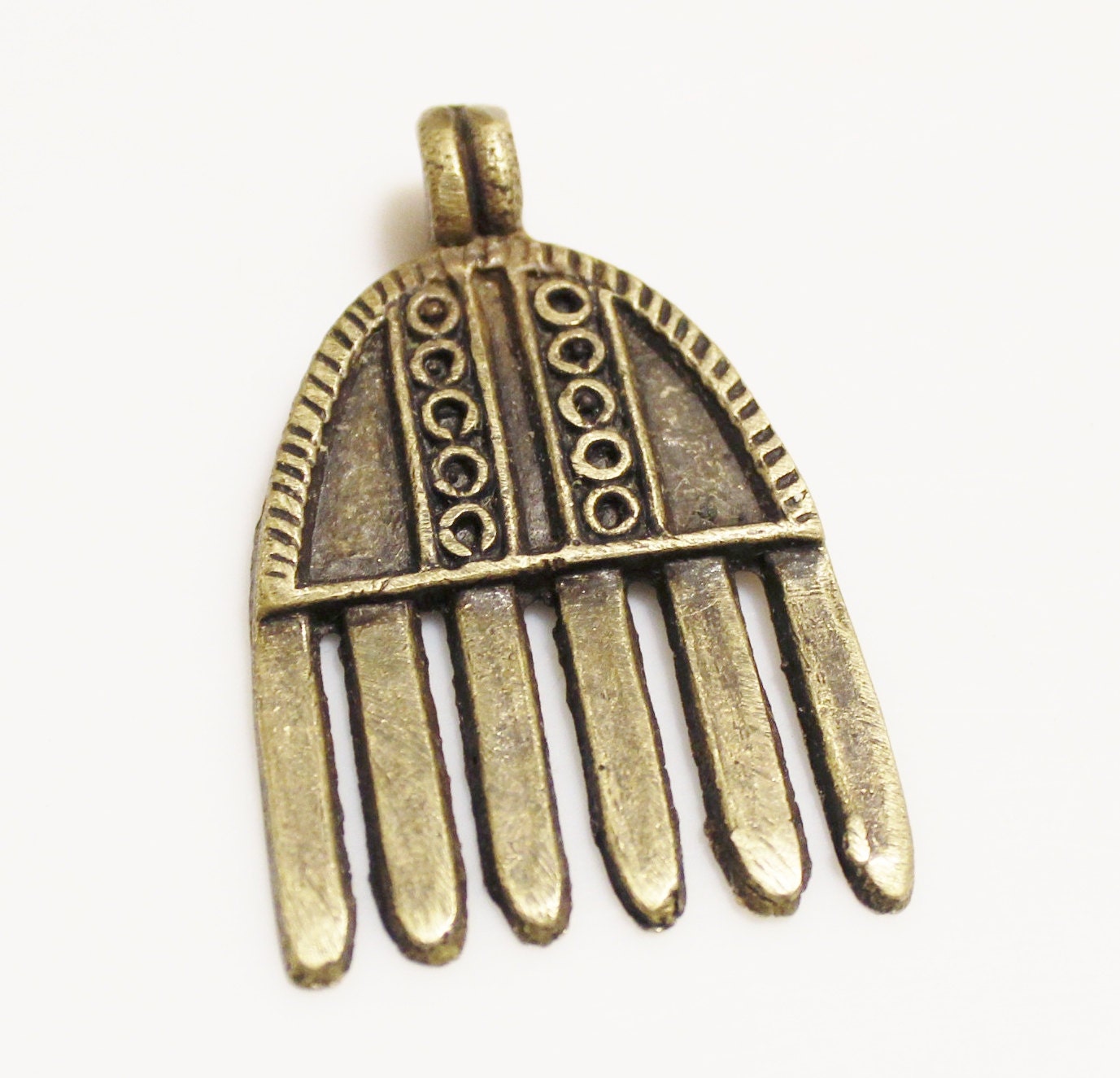 Adinkra Symbol Pendant African Comb Pendant Ethnic Jewelry