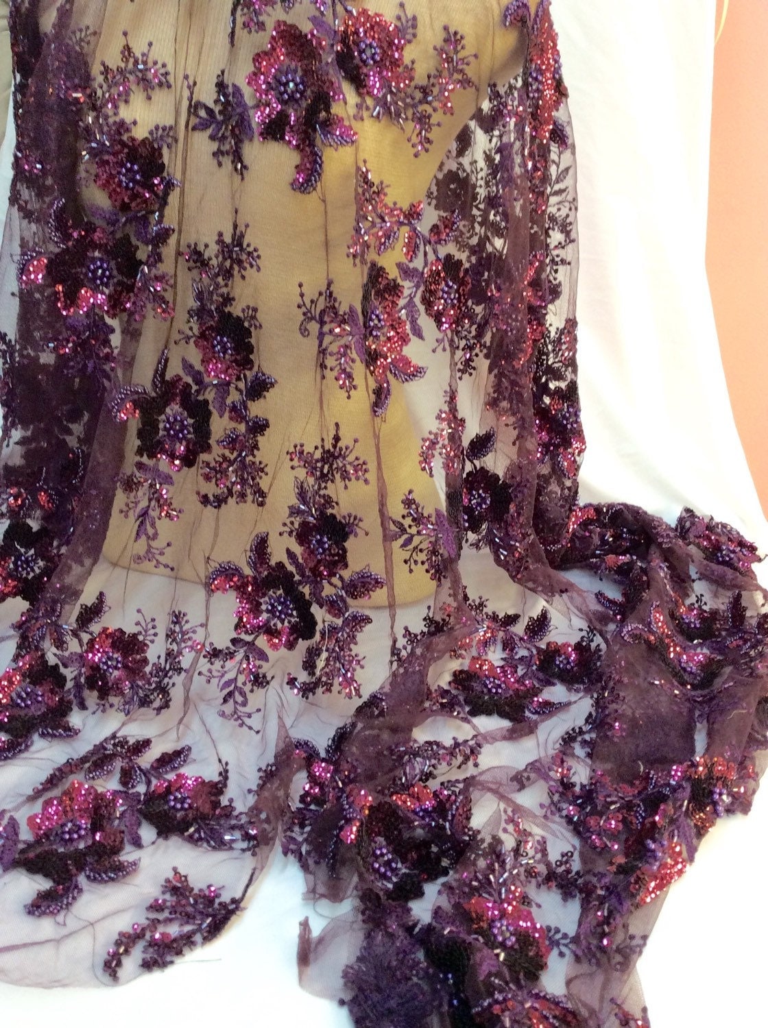 sequin and lace