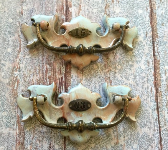 Drawer Number 2 Shabby Chic Drawer Pulls Vintage Home Accents