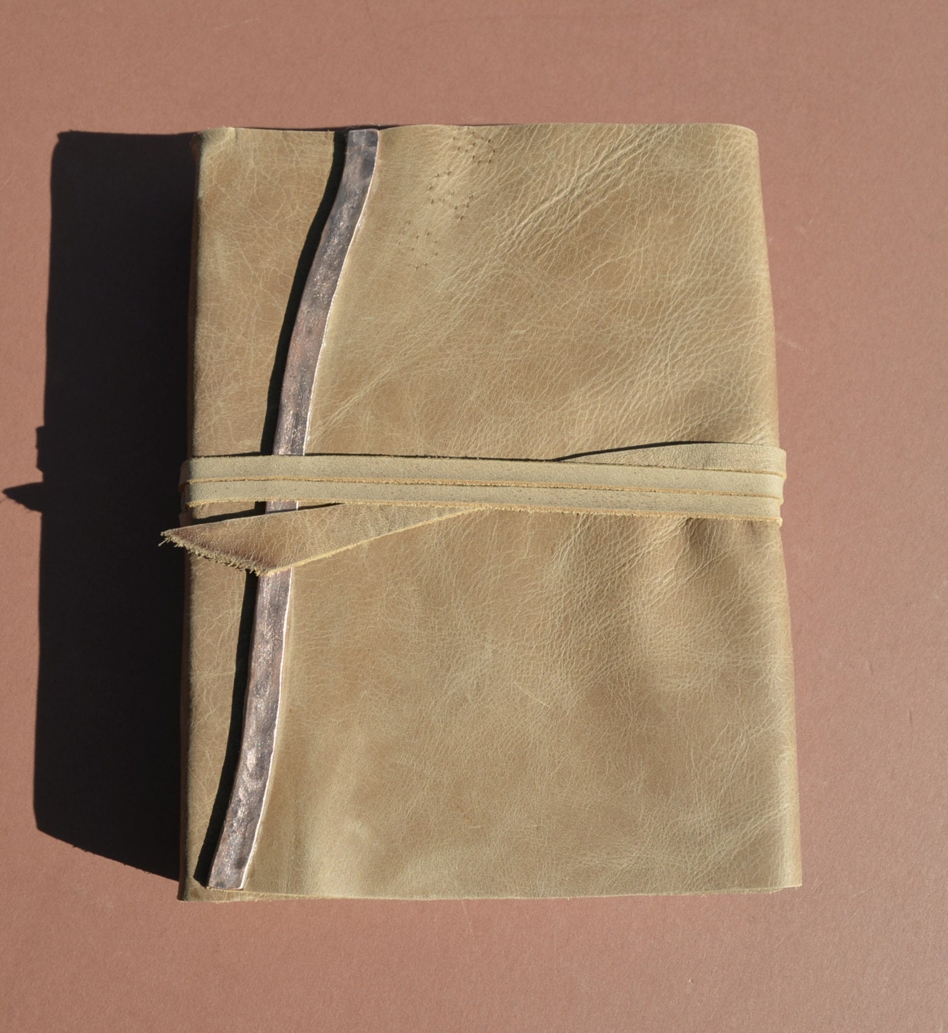 Custom Order Leather Bound Notebook Lined Personalized 470