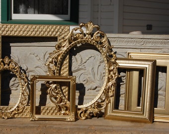 Gold Shabby Chic PICTURE FRAMES / Ornate Frames / Vintage Picture Frames