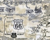 Route 66 Map from Timeless Treasures