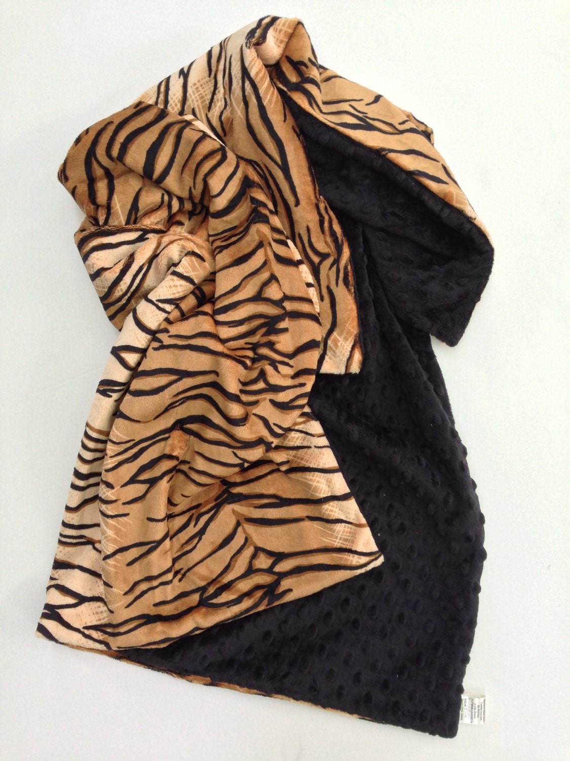 Adult Minky Blanket Adult Throw Tiger Print Animal Print