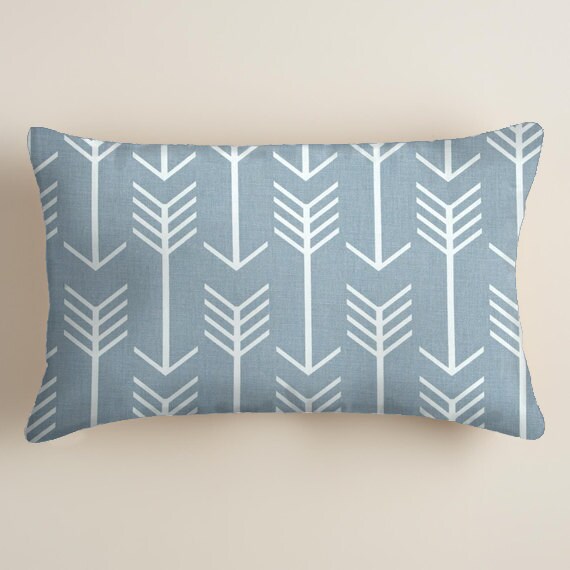 Items similar to Blue Pillows - Pillows - Lumbar Decorative Throw Pillow - Accent Pillows Decor ...