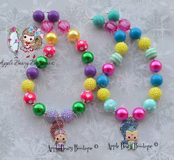 Shimmer and Shine Necklace Shimmer Chunky Necklace Shine