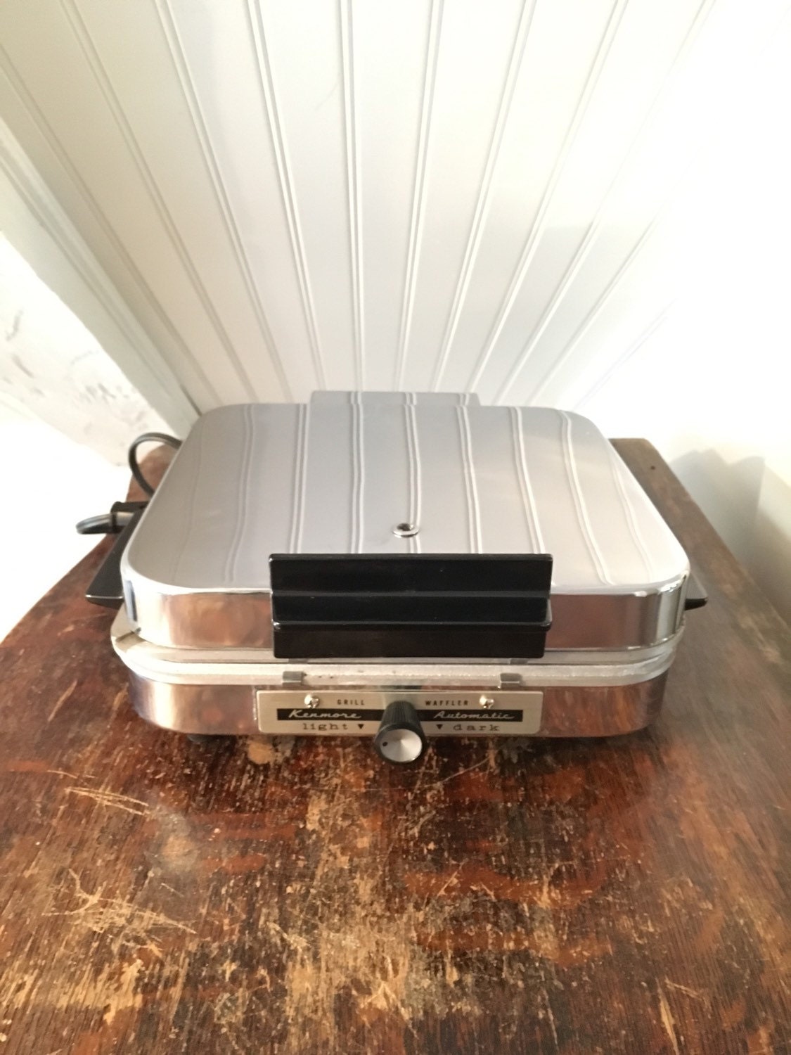 1960s Vintage 1970s Kenmore Combo Waffle Iron Sandwich Grill