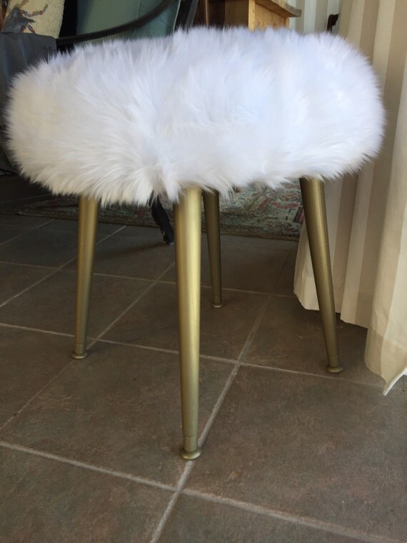 Items similar to Furry Stool on Etsy