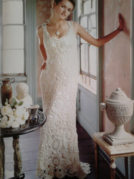 Vintage Crochet Wedding Dress Pattern Pdf No 0002