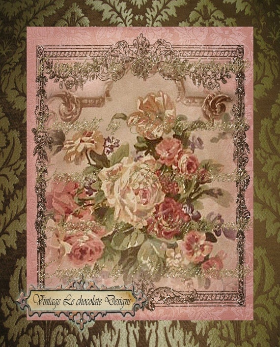 Digital Paper Vintage Digital Floral Paper Shabby Rose Digital Paper Vintage Digital Floral Paper Shabby Rose
