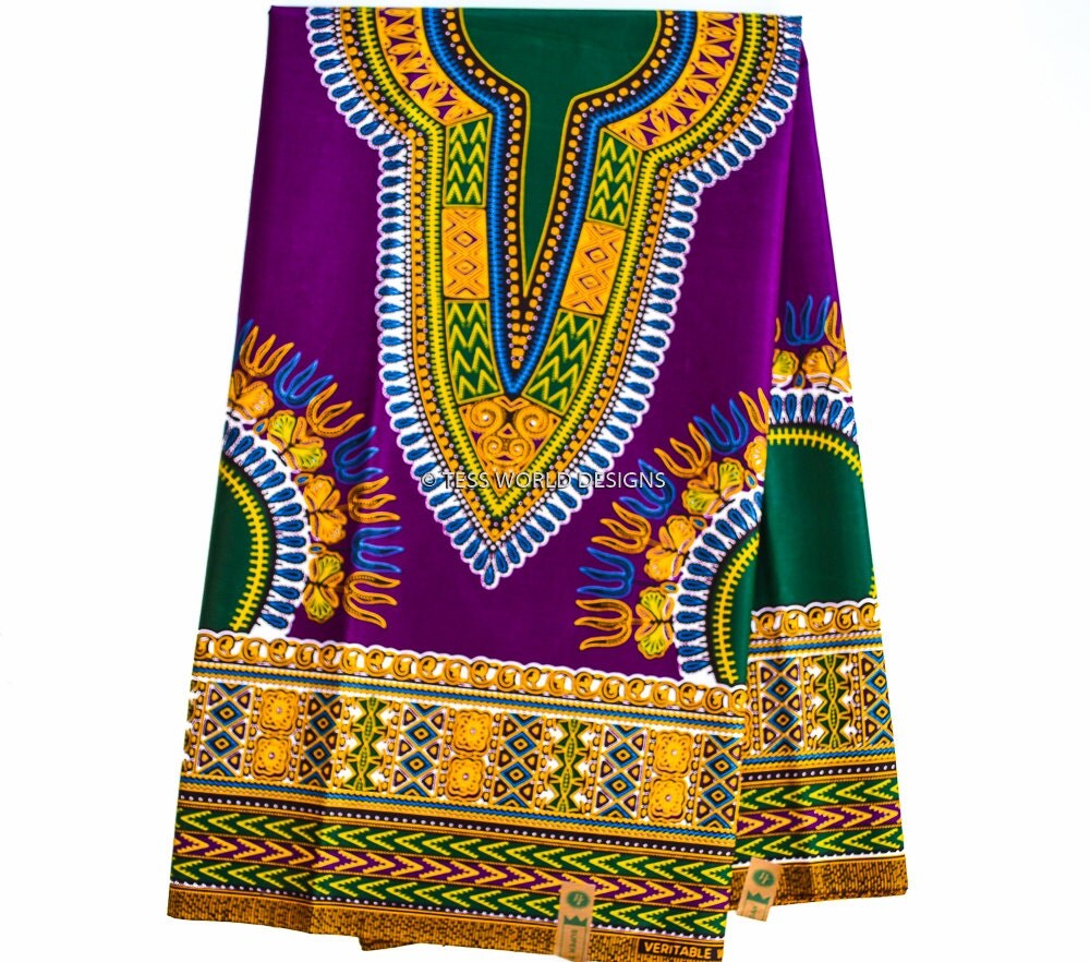 Wholesale Purple Dashiki Fabric African Fabric Ankara Print