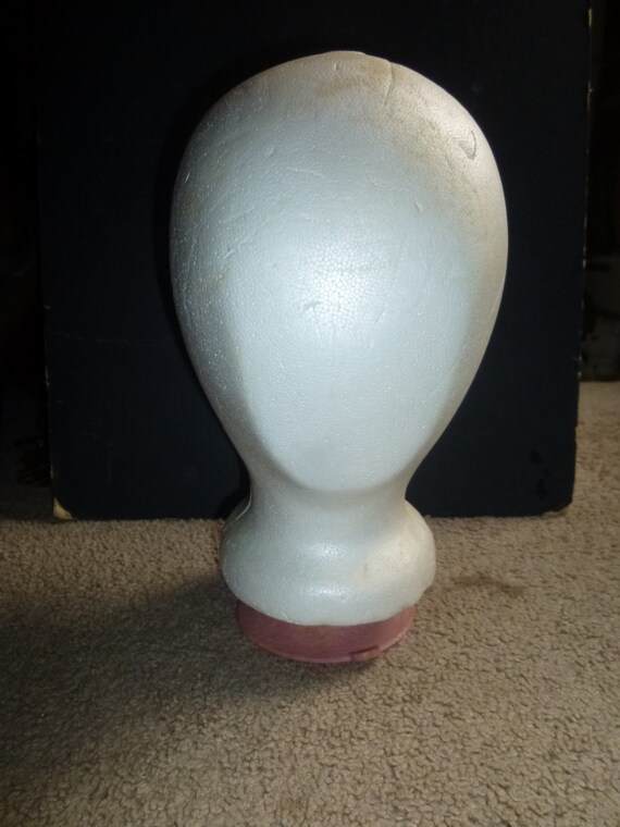 Items similar to Funky styrofoam wig head with removable Norman