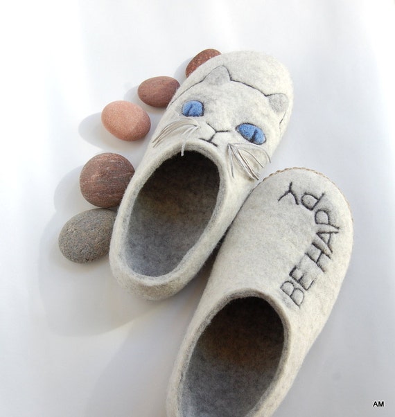 wool cat slippers