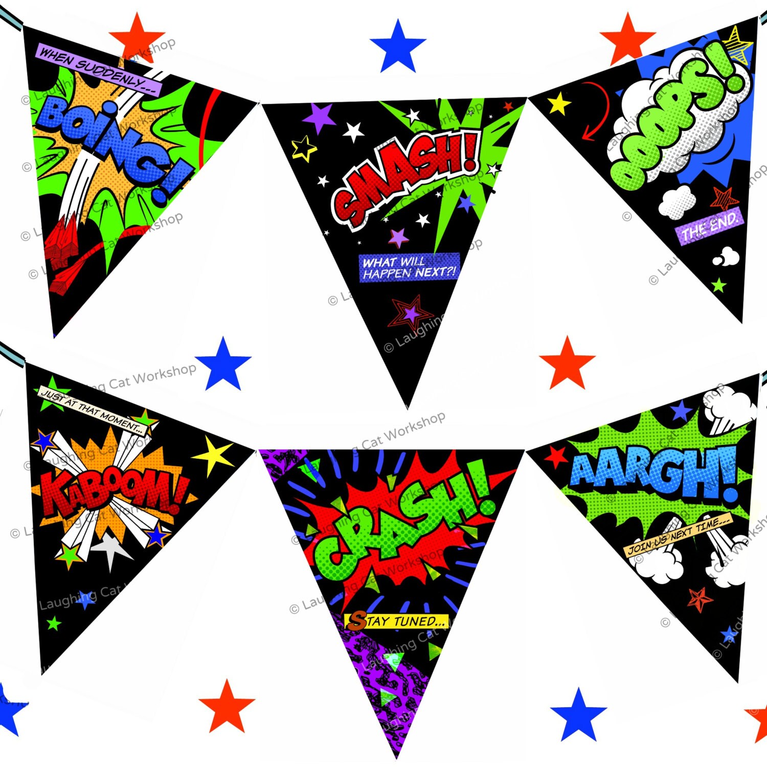 Superhero Banner Superhero party Printable Super hero Banner