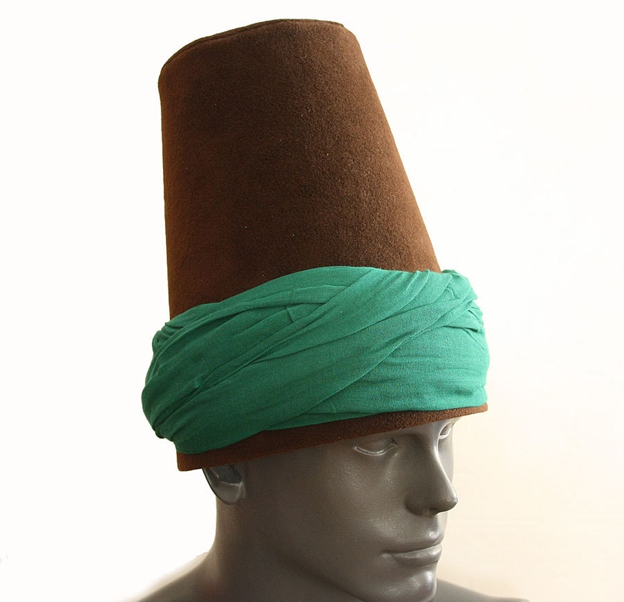 Whirling Dervish turban Hat sufi hat